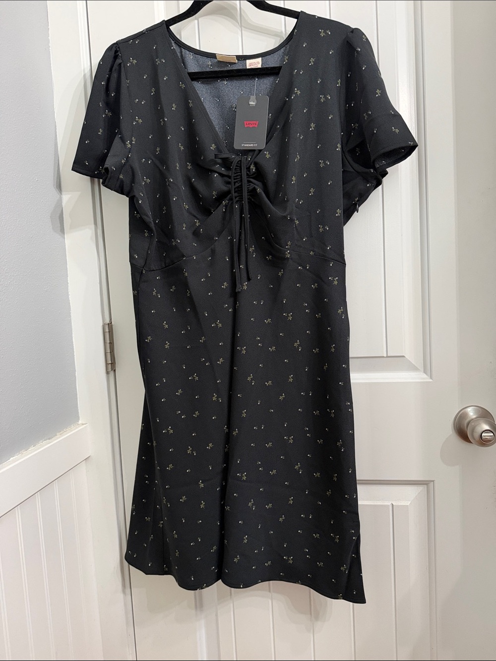 Levi's Black Floral Dress NWT